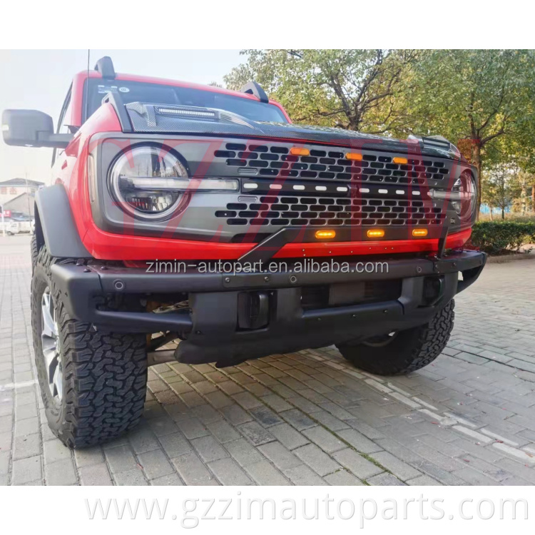 Offroad Pickup Auto Accessories LED Front Bumper Guard Bull Bar For Bronco